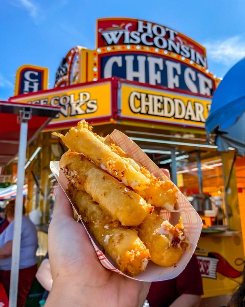 Hot Wisconsin cheese NC State Fair