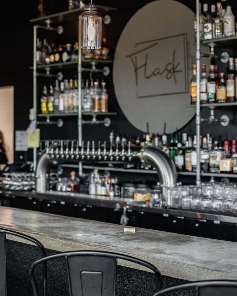 Flask cocktail bar