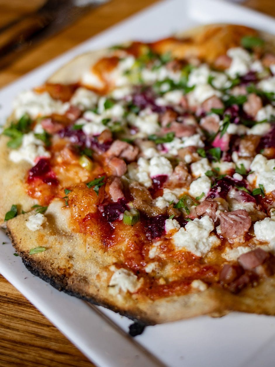 Duck pizza