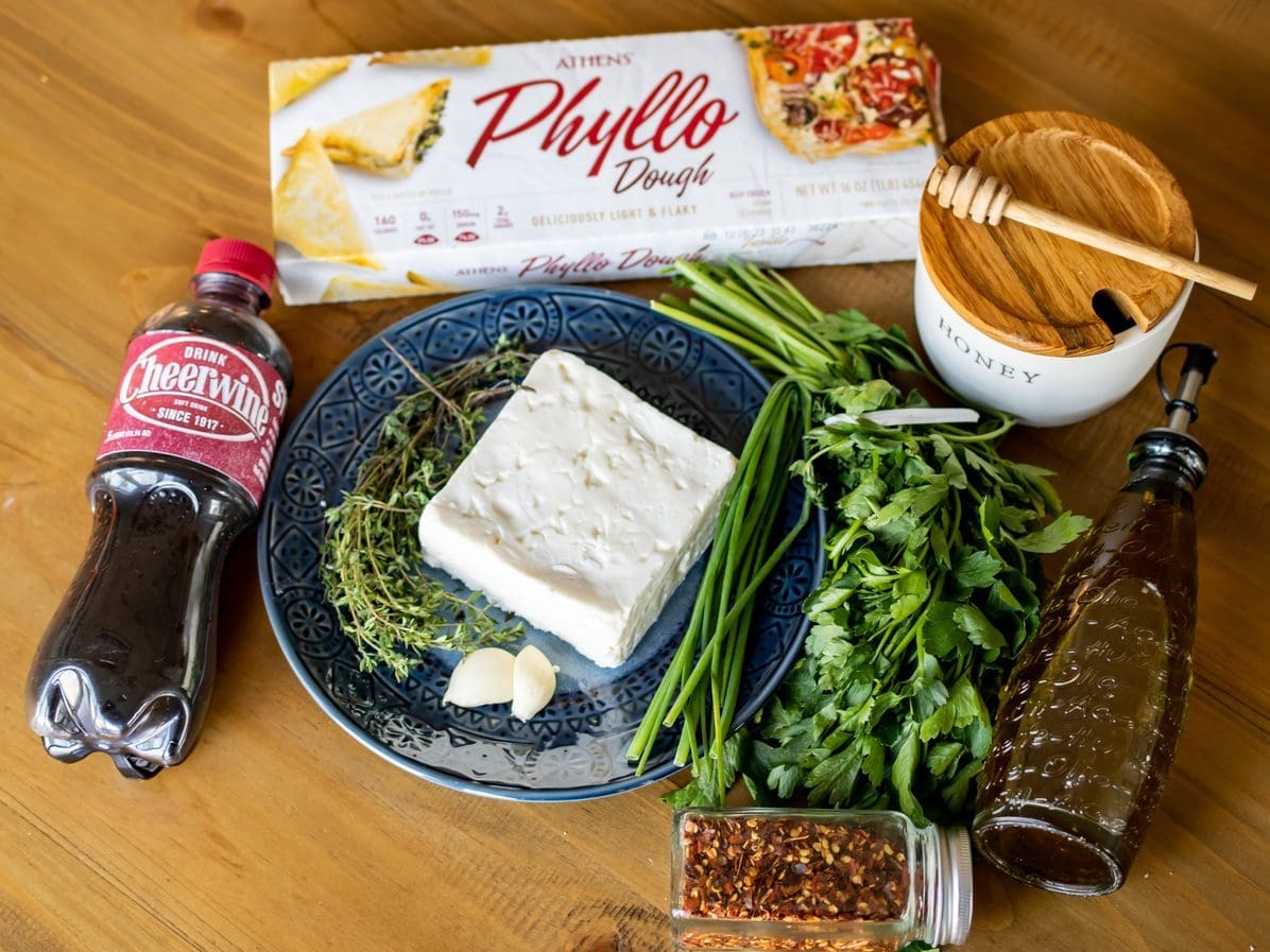 cheerwine feta rolls