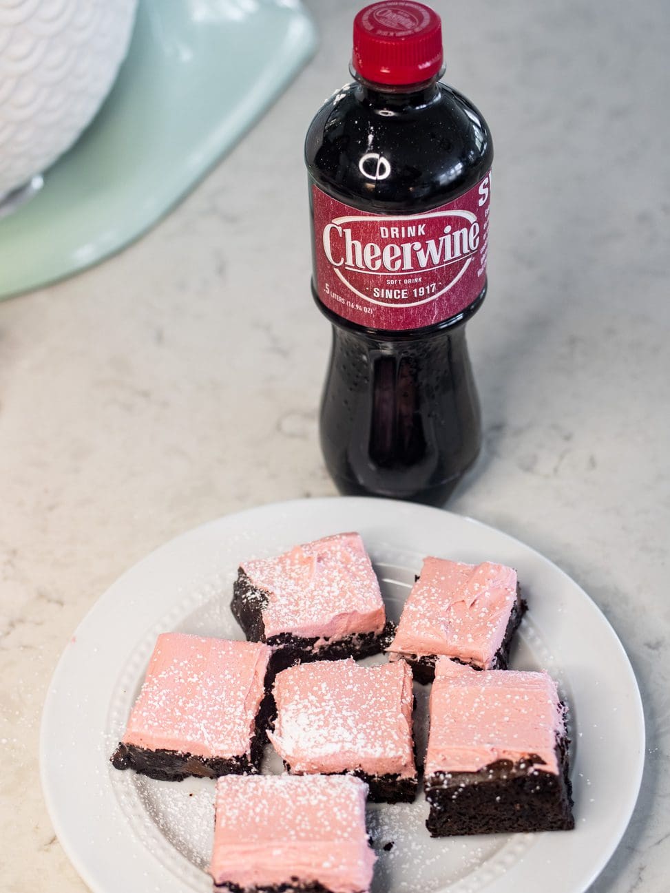 cheerwine frosted brownies