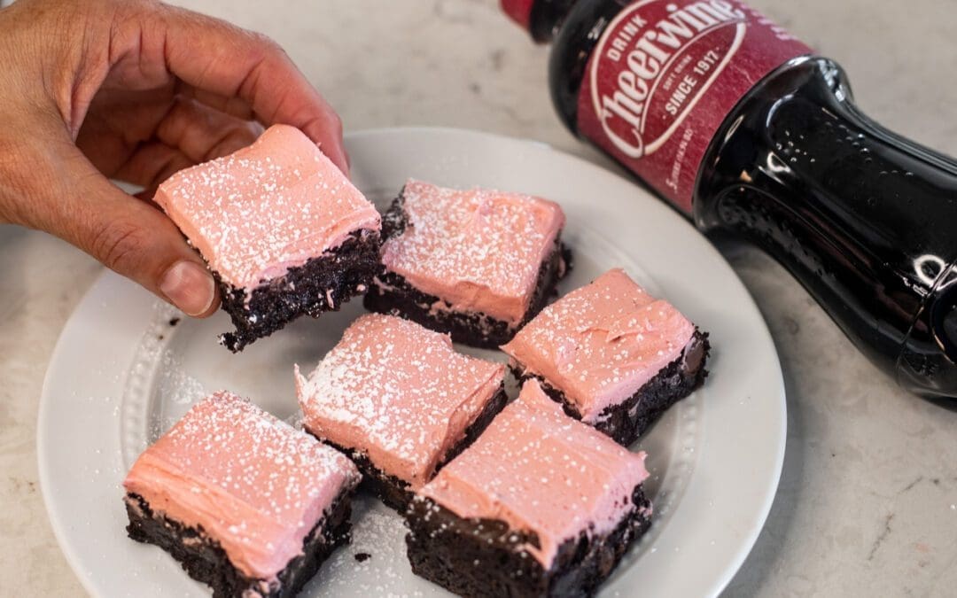Cheerwine Frosted Brownies Recipe