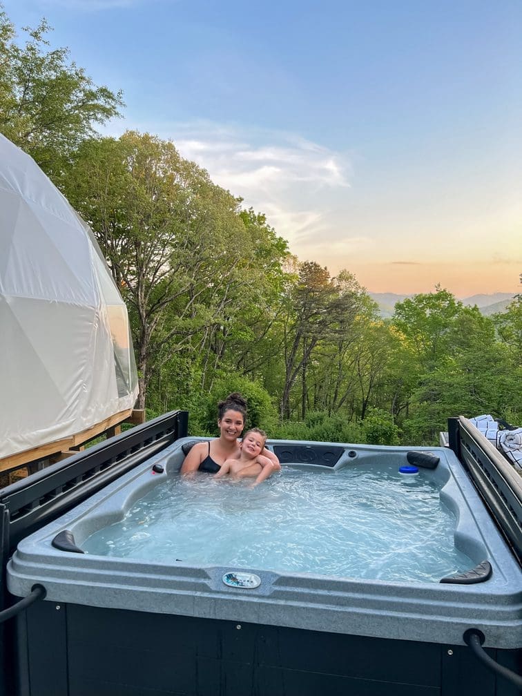 Glamp AVL Asheville's Glamping Dome NC Eat & Play