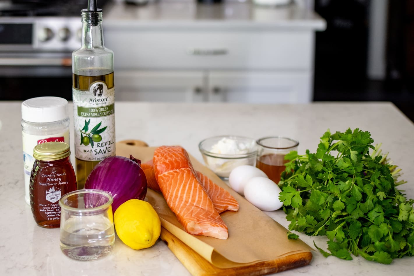 salt crusted salmon