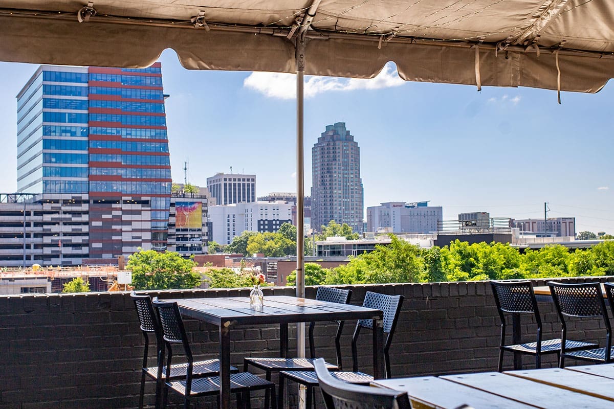 Wye Hill Brewing Patio views