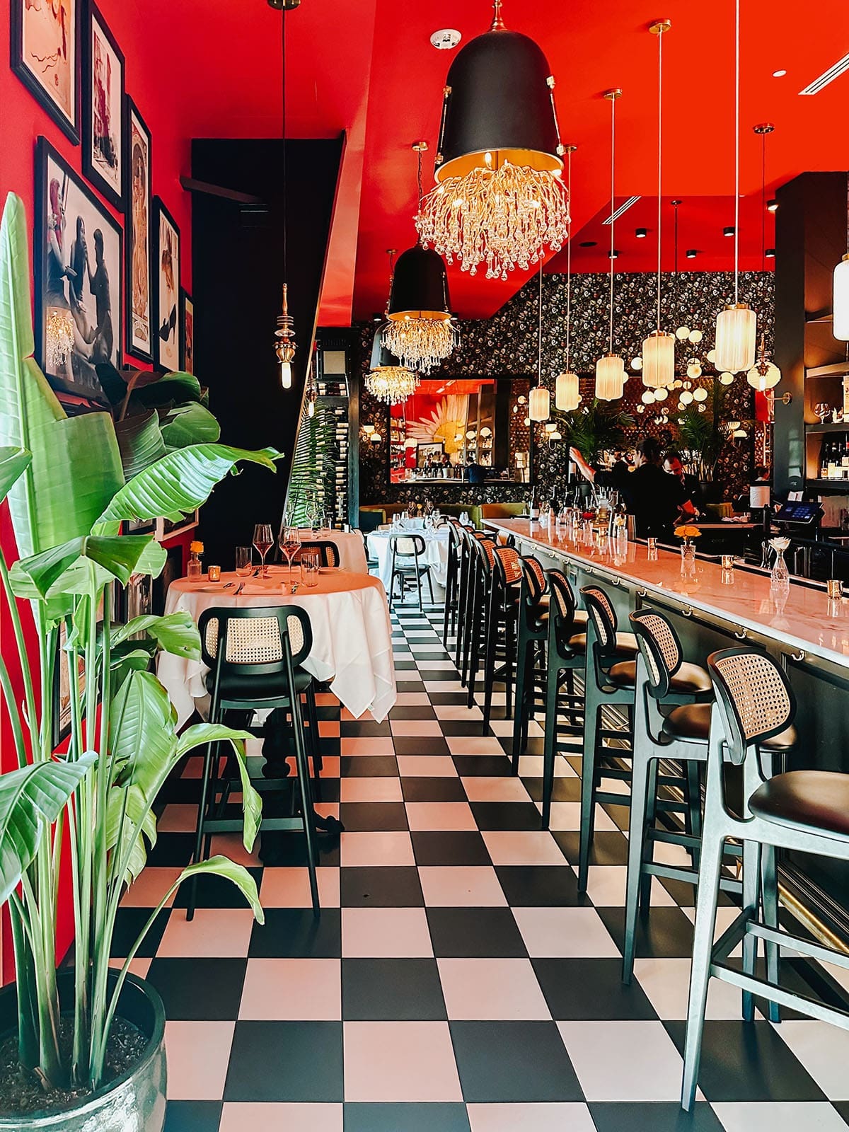 Interior shot of East End Bistrot