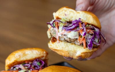 Asian Turkey Sliders With Tangy Slaw